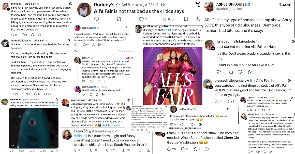Why All’s Fair Isn’t as Bad as the Critics Say